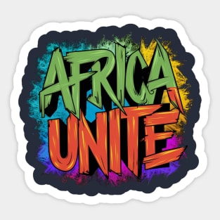 Africa unite Sticker